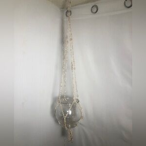 Vintage Seashell Plant Hanger.